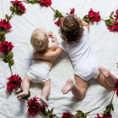 cute-babies-in-heart-shaped-flowers-valentines-day